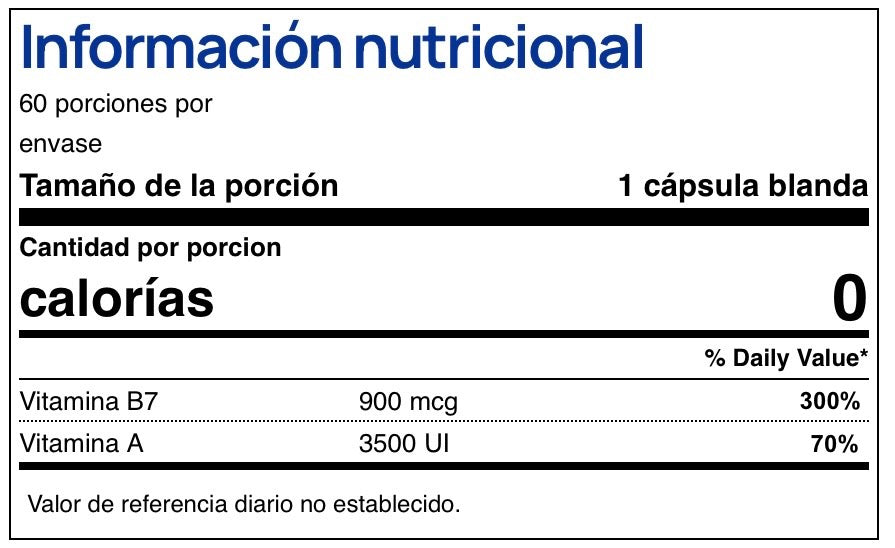 Biotina Ultra 900 mcg