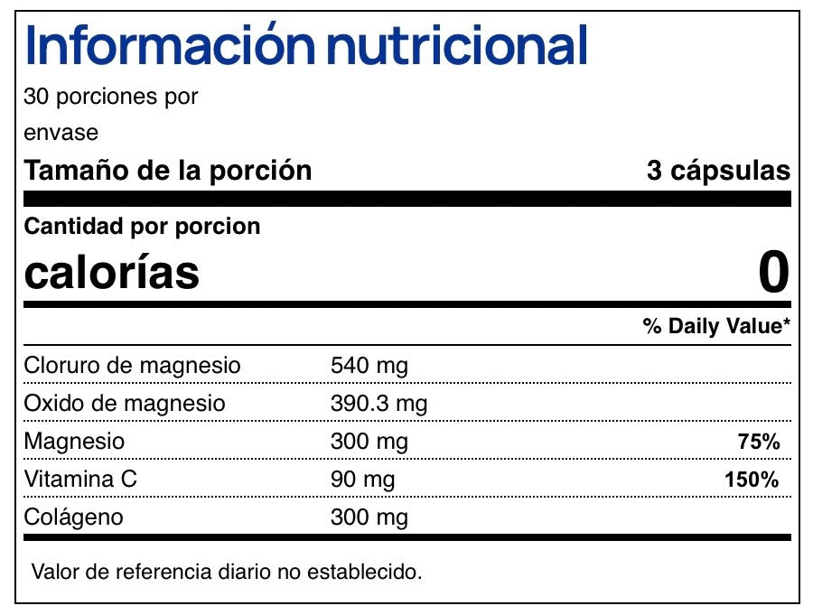 Cloruro De Magnesio + Colágeno