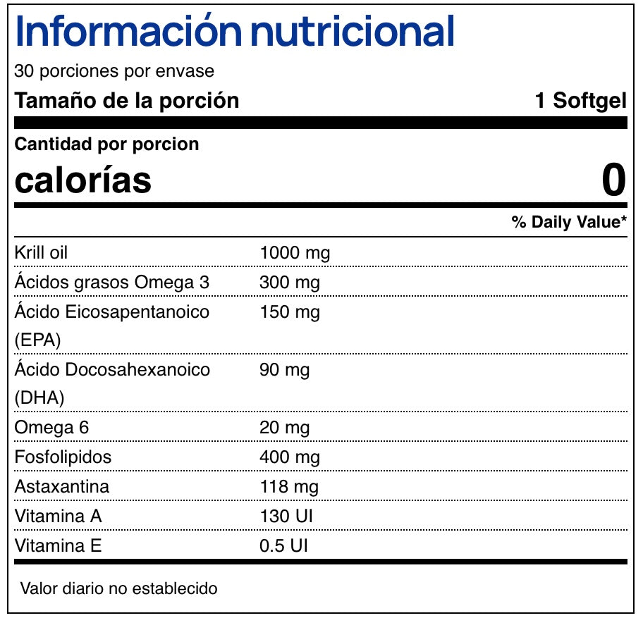 Krill oil 1000 mg