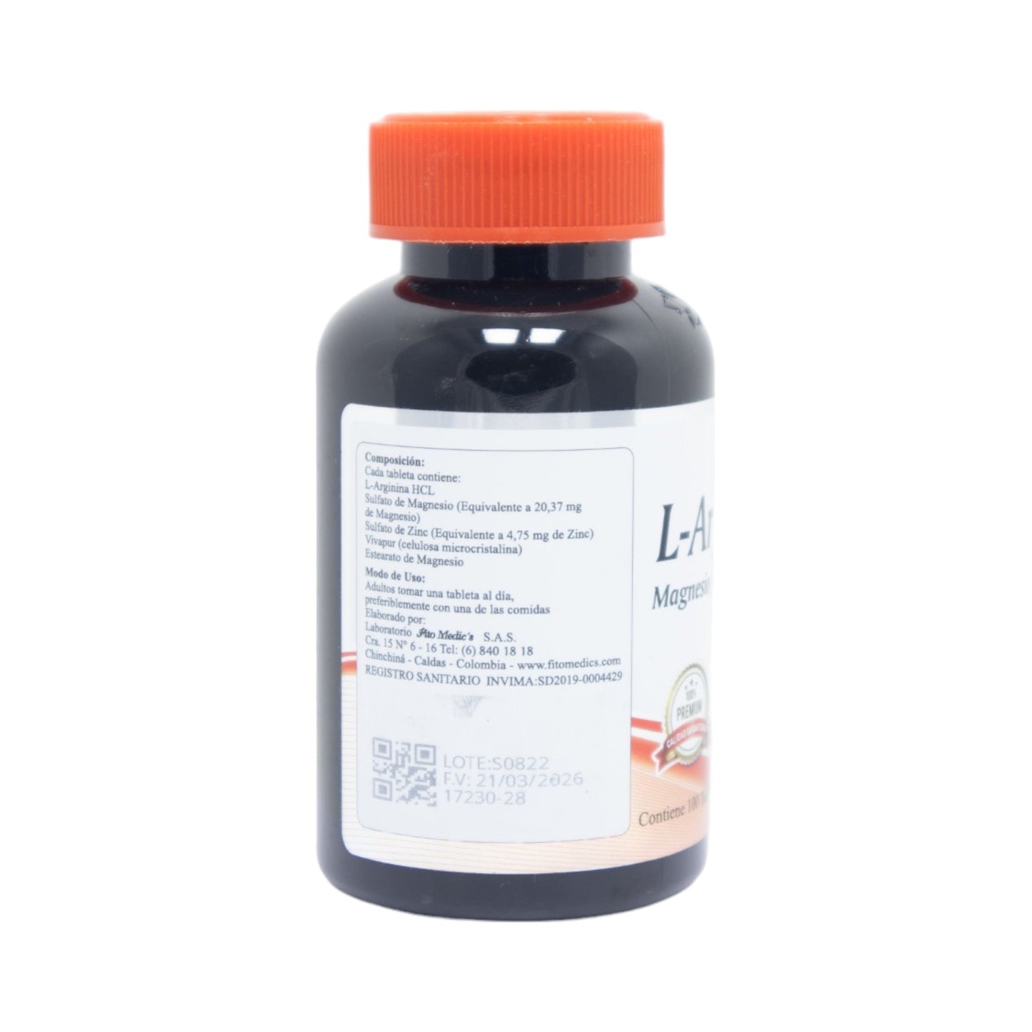 L-Arginina Magnesio y Zinc