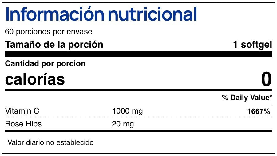 Vitamina C 1000 mg
