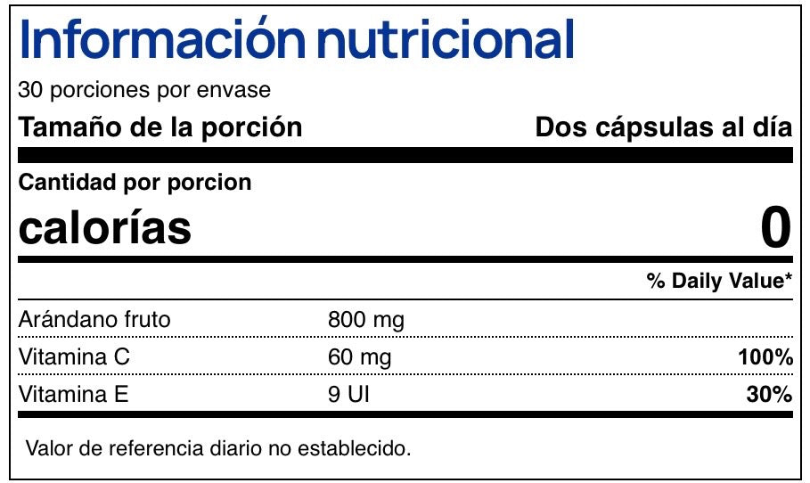 Arándano 400 mg