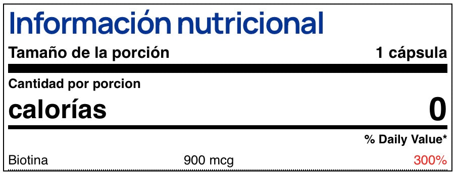 Biotina 900 mcg