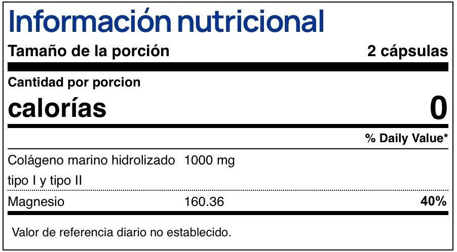 Colágeno Marino Hidrolizado y Magnesio