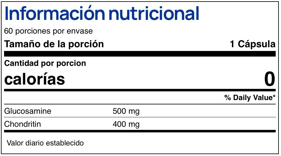 Glucosamine & Chondroitin 500-400 mg