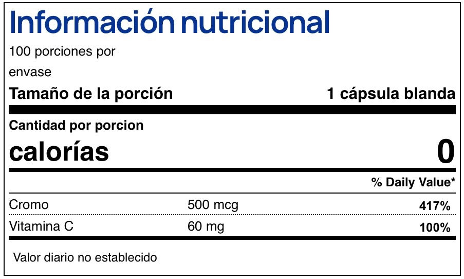 GTF Chromium Picolinate 500 mcg