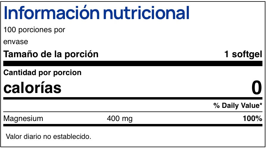 Magnesium 400 mg