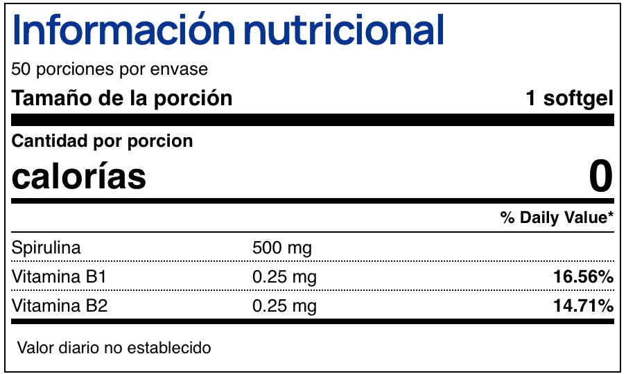 Spirulina 500 mg