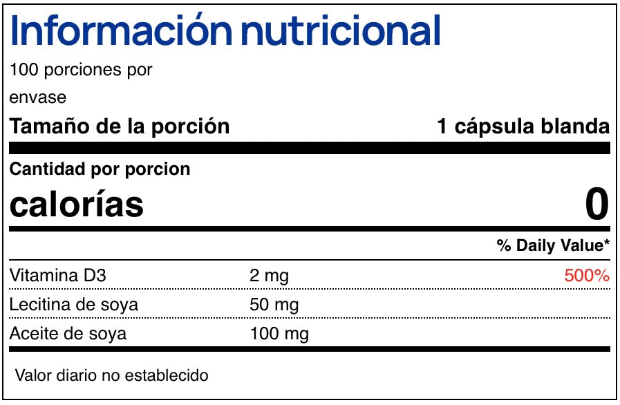 Vitamin D3 2.000 I.U