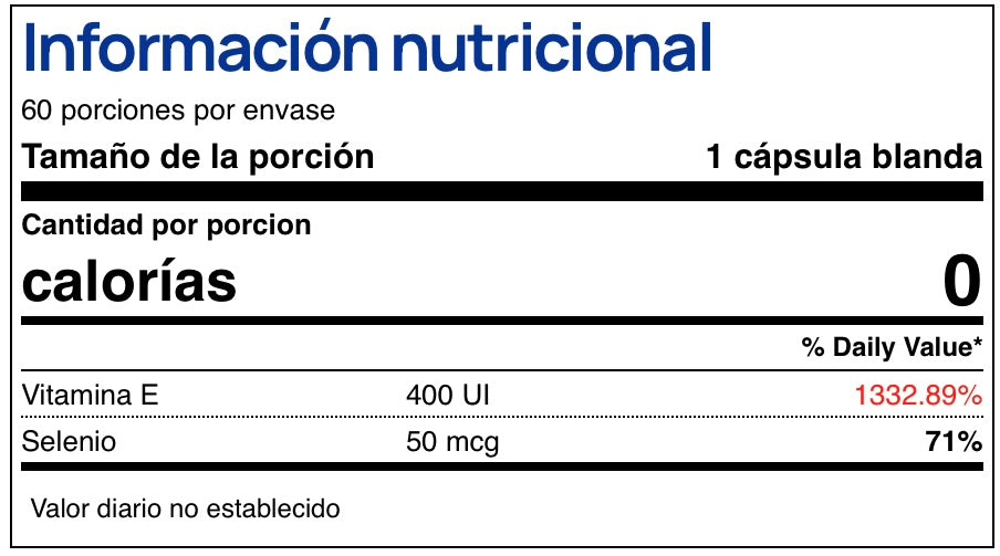 Vitamin E 400 IU With Selenium