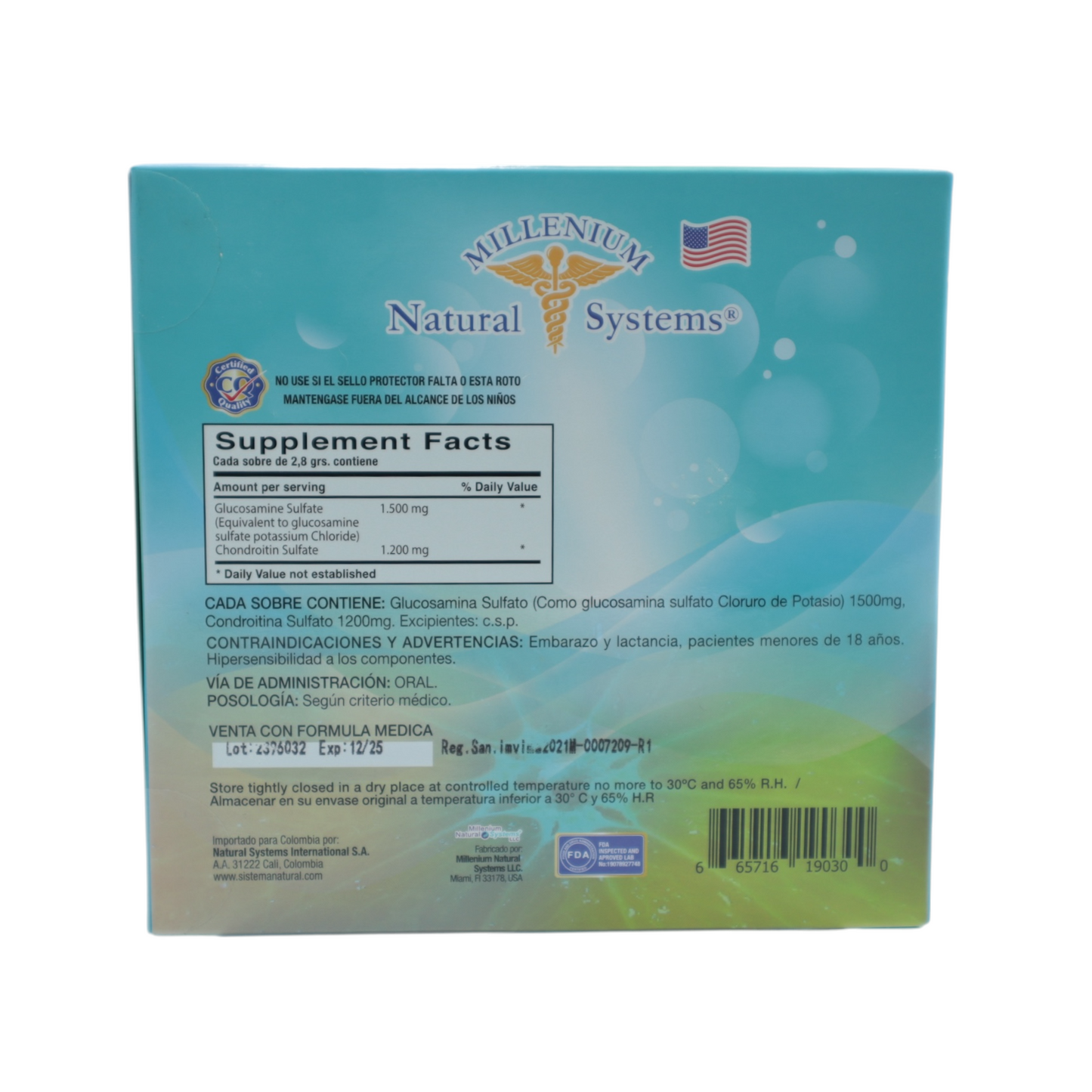 Glucosamina 1500 mg Condroitina 1200 mg
